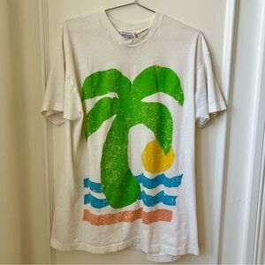 1980s Miami Florida Beach Vintage Single Stitch Short Sleeve T-Shirt Men’s XL